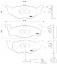 Комплект тормозных колодок HELLA 8DB 355 009-801