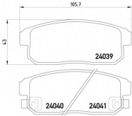 Комплект тормозных колодок HELLA 8DB 355 012-331