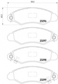 Комплект тормозных колодок HELLA 8DB 355 017-011