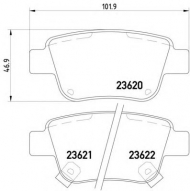 Комплект тормозных колодок HELLA 8DB 355 017-331