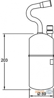 Осушитель BEHR HELLA SERVICE 8FT 351 192-021