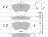 Комплект тормозных колодок METELLI 22-0256-0K