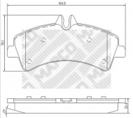 Комплект тормозных колодок MAPCO 6799