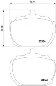 Комплект тормозных колодок PAGID T0571