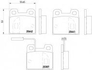 Комплект тормозных колодок PAGID T1056