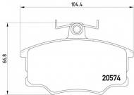 Комплект тормозных колодок PAGID T0291