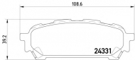 Комплект тормозных колодок PAGID T1595