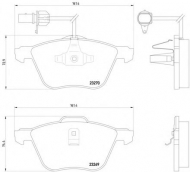 Комплект тормозных колодок PAGID T1195