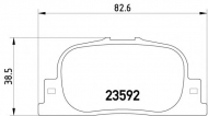 Комплект тормозных колодок PAGID T1308