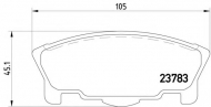 Комплект тормозных колодок PAGID T3128