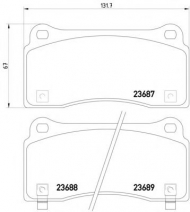 Комплект тормозных колодок PAGID T2245