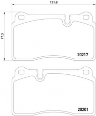 Комплект тормозных колодок PAGID T2071