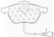 Комплект тормозных колодок QH Benelux BP691