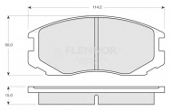 Комплект тормозных колодок FLENNOR FB210216