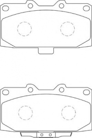 Комплект тормозных колодок NECTO FD7305A