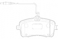 Комплект тормозных колодок DURON DBP341725