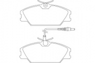 Комплект тормозных колодок DURON DBP350406
