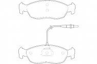 Комплект тормозных колодок DURON DBP340876