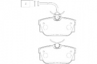 Комплект тормозных колодок DURON DBP241482