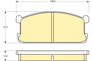 Комплект тормозных колодок GIRLING 6101949