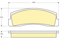Комплект тормозных колодок GIRLING 6102653