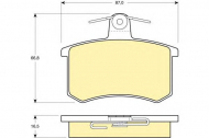 Комплект тормозных колодок GIRLING 6108141