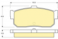 Комплект тормозных колодок GIRLING 6111729