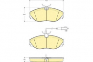 Комплект тормозных колодок GIRLING 6114251
