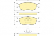 Комплект тормозных колодок GIRLING 6114432