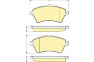 Комплект тормозных колодок GIRLING 6114731