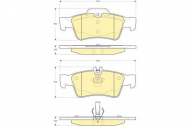 Комплект тормозных колодок GIRLING 6115462