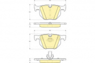 Комплект тормозных колодок GIRLING 6115602