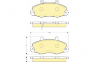 Комплект тормозных колодок GIRLING 6115724