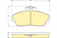 Комплект тормозных колодок GIRLING 6131481
