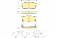 Комплект тормозных колодок GIRLING 6132369