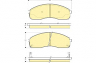 Комплект тормозных колодок GIRLING 6132619