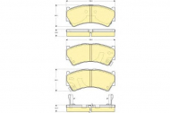 Комплект тормозных колодок GIRLING 6132759