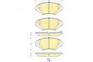 Комплект тормозных колодок GIRLING 6133569