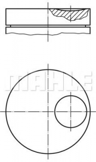 Поршень MAHLE ORIGINAL 014 59 11