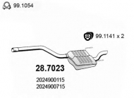 Амортизатор ASSO 28.7023