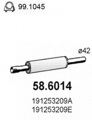 Амортизатор ASSO 58.6014