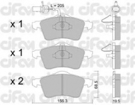 Комплект тормозных колодок CIFAM 822-263-1