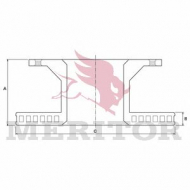 Тормозной диск MERITOR MBR5012