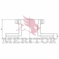 Тормозной диск MERITOR MBR5032