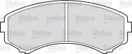 Комплект тормозных колодок VALEO 598515