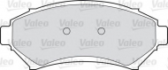 Комплект тормозных колодок VALEO 598458