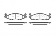 Комплект тормозных колодок WOKING P5633.00