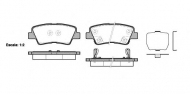 Комплект тормозных колодок WOKING P12623.02