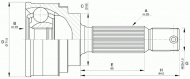 Шарнирный комплект OPEN PARTS CVJ5578.10