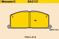 Комплект тормозных колодок BARUM BA2121